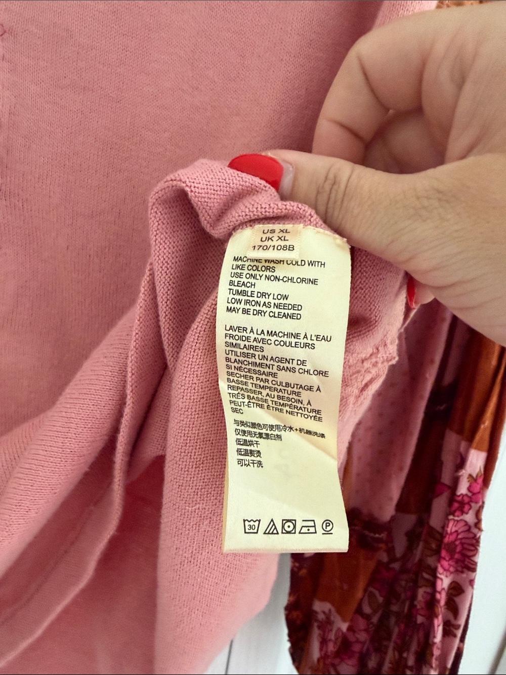 Free People Dusty Rose Peasant Sleeve Henley Top - Picture 5 of 7